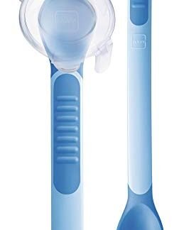 MAM Baby 2 Colheres Termossensíveis para Crianças 6+ Meses, Azul (Bebê)