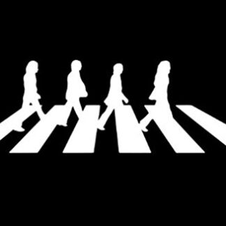 CCI Creative Concept Ideas Adesivo decalque de vinil The Beatles-Abbey Road, laptop, carros, caminhões, paredes, branco, 15 cm, CCI338 (Discos de Vinil)