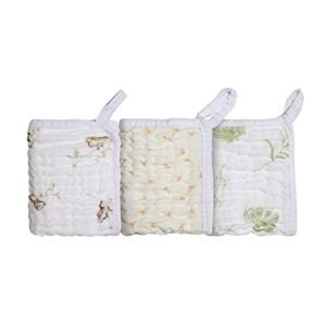 PAPI DESDE 1974 Paninho De Boca Soft Bamboo Mami C/Prendedor De Chupeta Para Bebê 25Cm X 25Cm Contém 03 Unidades (Bebê)