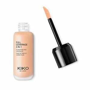 KIKO MILANO, Full Coverage 2-in-1 Foundation & Concealer, Base e Corretivo 2 em 1, Cor N35 Neutral (Beleza)