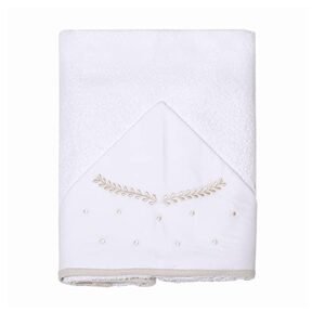 Papi Textil Toalha De Banho Felpuda Mami Clássicos Forrada C/Capuz Bordado 90Cm X 80Cm Contem 01 Un (Bebê)
