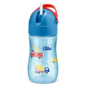 Lillo Copo Infantil Com Canudo Evolution 300Ml Azul - (Bebê)