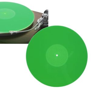 Slipmat de Toca-discos de Acrílico, Almofada de Toca-discos Antiestática Com Redução de Ruído, Melhora a Qualidade do Som, Prato de Slipmat de Toca-discos para Registro de LP de (Equipamentos)