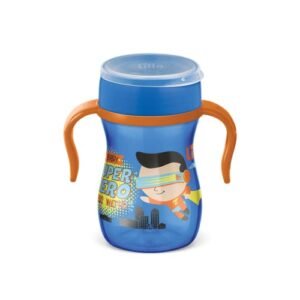 Lillo do Brasil Copo 360º Evolution Com Alça 240Ml Lillo - Azul/Laranja (Bebê)