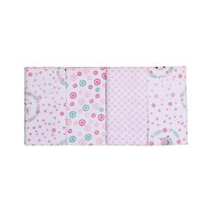 PAPI DESDE 1974 Paninho De Boca Bordados Karinho Estampado Para Bebê 32Cm X 32Cm Contém 04 Un (Bebê)