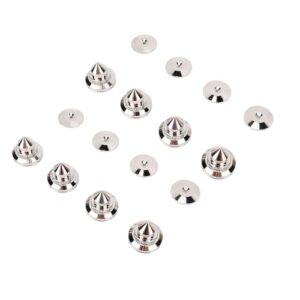 Yunseity Pés de Isolamento de Alto -falante Ajustável, Kit de Picos Absorventes de Vibração para HiFi, Amplificadores, Subwoofers, CD Players, DACs, Toca -discos, Instrumentos (Equipamentos)
