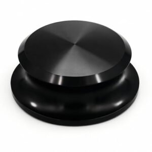 Menesia Estabilizador de peso de gravação, toca-discos e peso de disco de vinil, estabilizador de vinil premium para som superior (preto) (Equipamentos)