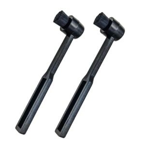 Pacote com 2 escovas de limpeza para toca-discos, escova de limpeza antiestática de vinil de fibra de carbono para remover sujeira e poeira para caneta de agulha de gravação (Equipamentos)