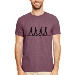 Vincit Veritas Camiseta The Beatles Camiseta Abbey Road Crosswalk Merchandise T Shirt TS1, Borgonha mesclado, G (CDs)