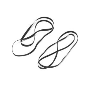 Ruimou 2 peças de correia giratória para toca-discos (aprox.600 mm de circunferência, 5 mm de largura) para reparo manutenção de substituição de cinto (Equipamentos)