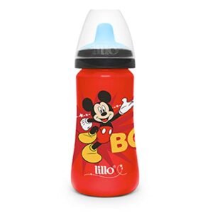 Lillo Copo Colors Bico De Silicone Disney Mickey Vermelho - (Bebê)