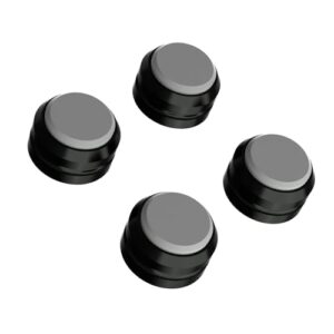 Preffair Altifalante de áudio Alumínio/Silicone Pés de isolamento de toca-discos Amortecedor de vibração Almofada de absorção de choque para amplificador, pré-amplificador, dispositivos DAC, 4 peças (Equipamentos)