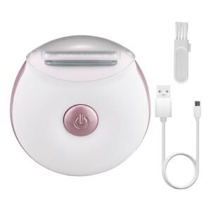 Depilador Elétrico de Biquíni para Mulheres | Aparelho De Barbear Elétrico Recarregável Para O Corpo Feminino | Aparelho de Depilação Pessoal com Cabeça Destacável para Uso Seco e Molhado em Áreas Ínt (Aparelhos de Cuidados Pessoais)