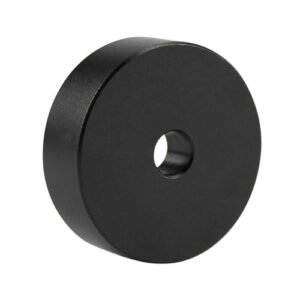 Jorlai Adaptador premium de 45 RPM, acabamento preto liso, feito para tocadores de vinil e toca-discos de 18 cm (Equipamentos)