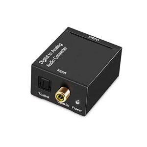Adaptador Conversor de Áudio Digital (Óptico) para Analógico LE-5552 (Equipamentos)