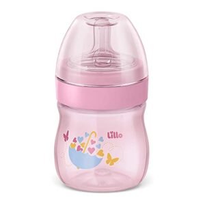 Lillo Mamadeira Super Evolution Primeiros Passos 150Ml Rosa (Bebê)