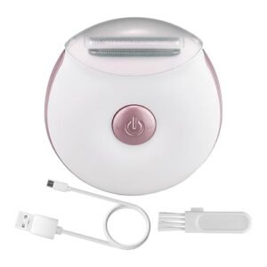 Depilador Elétrico de Biquíni para Mulheres,Com Carregamento USB, Depilador e Aparador Corporal Elétrico | Aparelho de Depilação Pessoal com Cabeça Destacável para Uso Seco e Molhado em Áreas Íntimas (Aparelhos de Cuidados Pessoais)