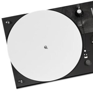 Tapete giratório de acrílico de 30 cm para toca-discos de vinil, tapete antiestático com qualidade de som aprimorada, reduz o ruído de estática e poeira, serve na maioria dos toca-discos de 12 (Equipamentos)