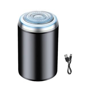 Máquinas De Barbear Elétricas Para Rosto Masculino - Aparador Impermeável De Barba Facial Para Homens - Aparador Pequeno Recarregável Para Barbear Costas Corpo E Axilas E Maleta De Bolso Para (Aparelhos de Cuidados Pessoais)