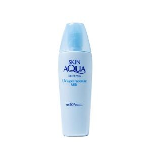 SKIN AQUA® Super Moisture Milk 40g - Protetor Solar Facial sem cor FPS50 com Ácido Hialurônico e Textura Leve (Beleza)