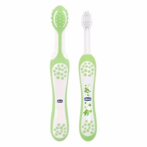 Escova para aprendizagem, Chicco, verde, a partir dos 4 meses, Chicco, Verde, A Partir Dos 4 Meses (Bebê)