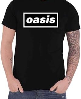 Oasis Camiseta masculina, Preto, G (CDs)