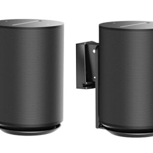 ynVISION.DESIGN Suporte de parede ajustável para caixa de som - kit com 2 unidades, preto (Equipamentos)