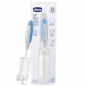 Escova para mamadeira 3 em 1, Chicco, Branco (Bebê)