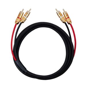 Fluance Cabo RCA estéreo HiFi, 2 machos para 2 machos, conectores codificados por cores banhados a ouro para pré-amplificador, leitor de CD, toca-discos, amplificador, console de jogos, home theater e (Equipamentos)