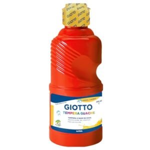 GIOTTO Tempera Guache, Tinta Guache em Garrafa de 250ml, Cor Vermelho (Brinquedos)
