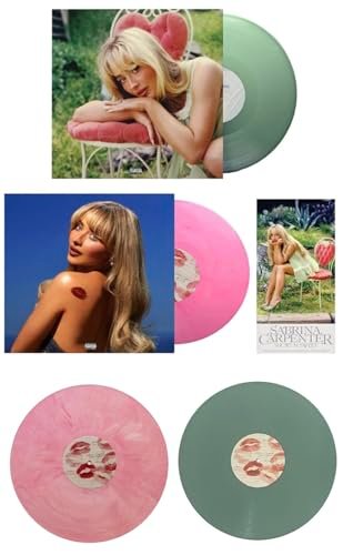 Short N Sweet Exclusive Bundle Edition! Pink Marble & Alternate Cover Green Vintage Bottle Sabrina Carpenter - Sabrina Carpenter (Discos de Vinil)