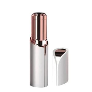 Depilador Facial Feminino Elétrico Recarregável USB, Formato Batom, Removedor de Pelos, Branco, Excelente para Buço, Versátil (Aparelhos de Cuidados Pessoais)