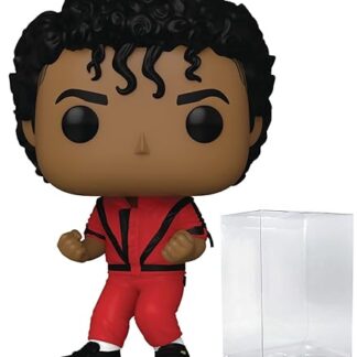 POP Rocks: Michael Jackson - Boneco de vinil Funko Thriller (incluído com caixa protetora compatível), multicolorido, 9,5 cm (Discos de Vinil)