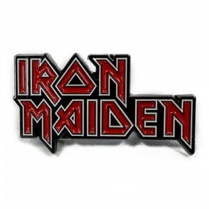 Broche de lapela com logotipo Iron Maiden, Esmalte, Sem Pedra Preciosa (CDs)