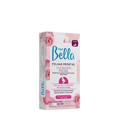 Folha Pronta para Depilação Facial Pétalas de Rosas 16 Fls, Depil Bella (Aparelhos de Cuidados Pessoais)