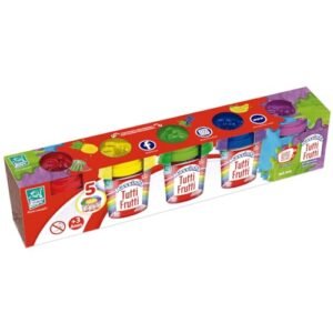 Kit 05 Massinha de Modelar Colorida Brinquedo Tutti Frutti Com Cheiro (Brinquedos)
