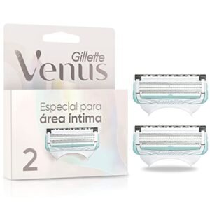 Gillette Venus Especial Para Área Íntima Carga para Aparelho de Depilação Recarregável com Barra Anti-irritação, Depilação Íntima (Aparelhos de Cuidados Pessoais)