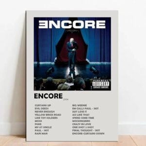 Quadro Placa Decorativa Eminem Encore em MDF (CDs)