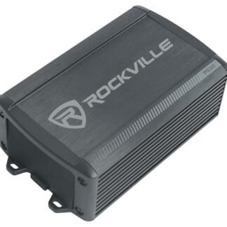 Rockville PS20 Amplificador Bluetooth de 2 canais 150W RMS, IP65 à prova d'água, classe D, equalizador de graves, compacto, fácil instalação, para áudio ATV/UTV/motocicleta (Equipamentos)