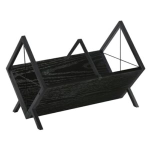 YINMIT Porta-discos de vinil – Rack de armazenamento de discos de vinil de 80-100 LP, exibição de montagem rápida, organizador de estilo retrô para revistas, livros, arquivos, álbuns (preto, 1 camada) (Equipamentos)