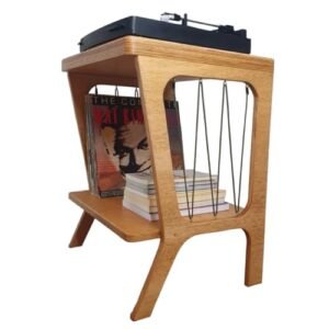 Estante Rack para Discos de Vinil LPs, Porta Discos e Rack para Toca Discos, Organizador de Vinil para Armazenamento de LPs, Estante de Discos LPs (Equipamentos)