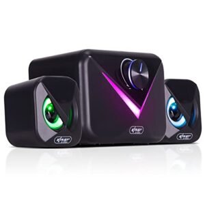 Caixa De Som Potente Smart Tv Pc Notebook Computador Usb P2 caixas gamer alto falante mini caixinha 2.1 (Equipamentos)