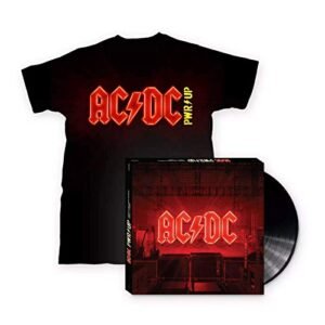 Pwr Up - Exclusive Limited Edition Black Colored Vinyl LP With Rare ACDC Shirt (Large) - AC/DC (Discos de Vinil)