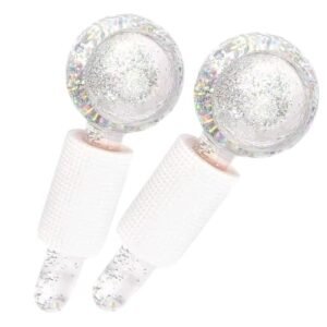 Esfera Massageadora Facial Profissional Ice Globe (Par) - Beleza Gelada Anti-Envelhecimento, Anti-Rugas, Cromoterapia para Rosto e Corpo (Beleza)