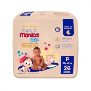 Turma da Mônica Baby Premium Jumbo P 26 Unidades (Bebê)