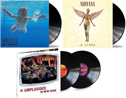Nirvana Essential Album Collection 1991-1994: Nevermind + In Utero + MTV Unplugged In New York (3-Pack) (Discos de Vinil)