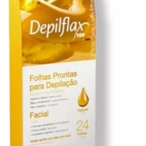 Folhas Prontas Faciais Depilflax Natural com 24 Unidades (Aparelhos de Cuidados Pessoais)