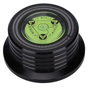Estabilizador de gravação, estabilizador de peso, grampo de disco de alumínio para toca-discos com nivelamento de bolhas para toca-discos de 50 Hz, estabilizador de disco para toca-discos para leitor (Equipamentos)