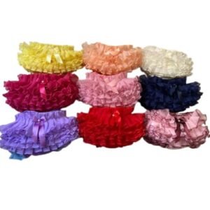 Kit com 5 Calcinhas Bunda Rica/Tapa Fraldas, Tamanho Único, Cores Sortidas, Algodão Tricoline (Bebê)