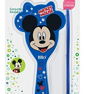 Conjunto Pente e Escova Disney - Lillo, Azul (Bebê)
